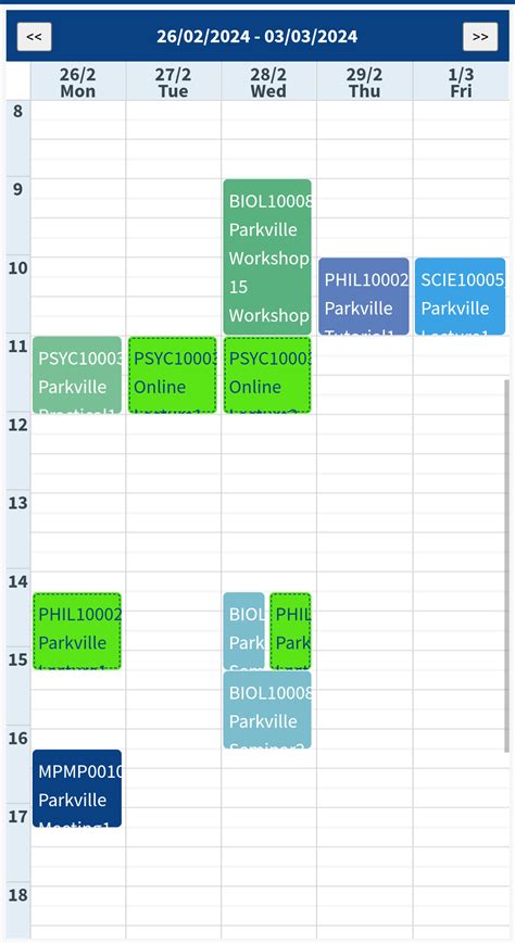 my timetable unimelb.